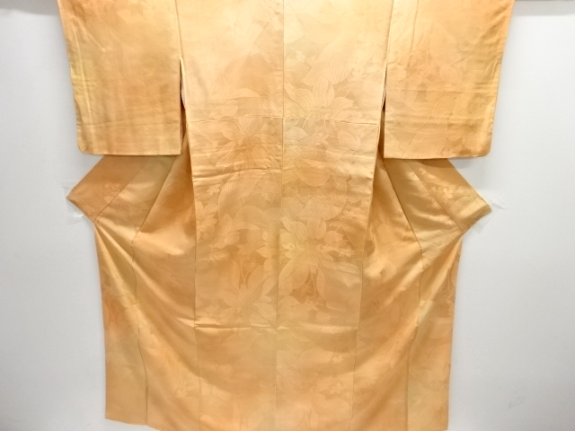 JAPANESE KIMONO / IROMUJI / WOVEN FLORAL PLANTS